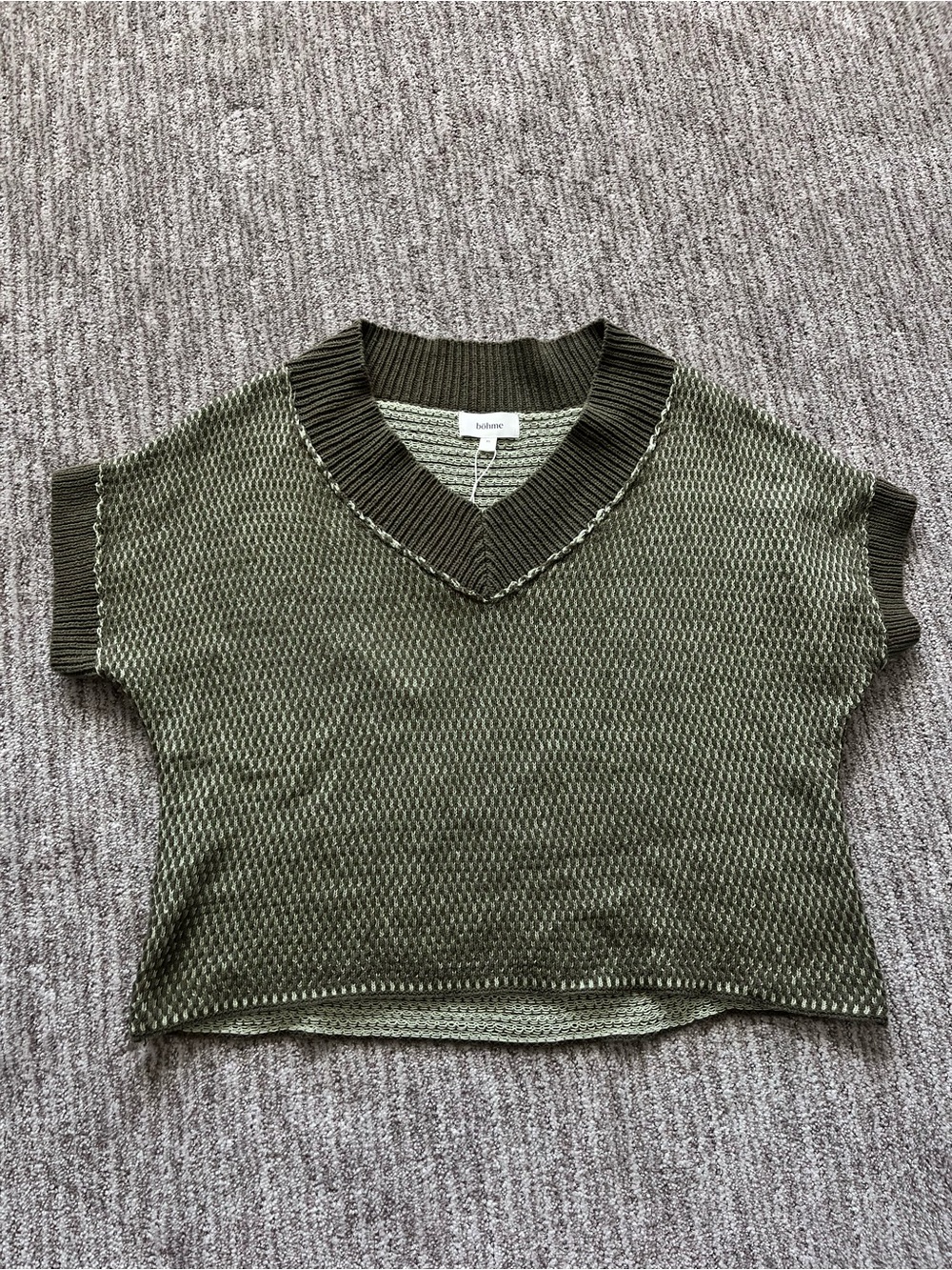 Bohme vneck sweater vest size XS